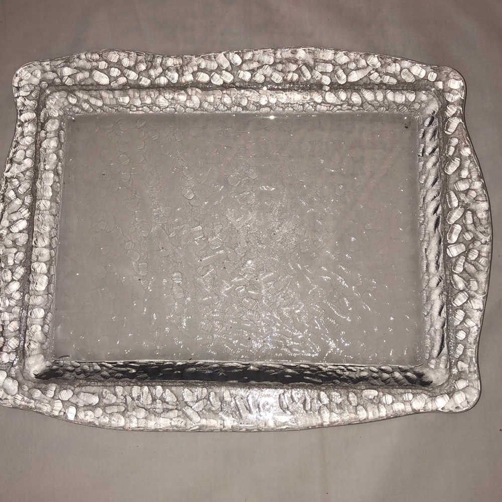Chic small glass tray